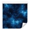 Watercolor Galaxy Wallpaper Navy Blue, Azure, and Turquoise 50x1000