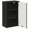 Bathroom Cabinet Wall Mounted Black 39 x 23.5 x 65 cm