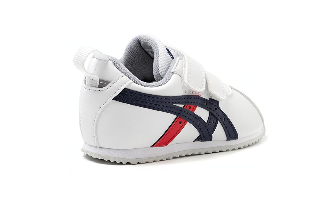 Asics Cotla Anti Kick Cushioning Abrasion Resistant Breathable Low Top Toddler Shoes White Blue Infant And Toddler 1144A263-101