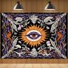 2D Psychedelic Sun Eye Tapestry Witchy Themed Event & Party Background