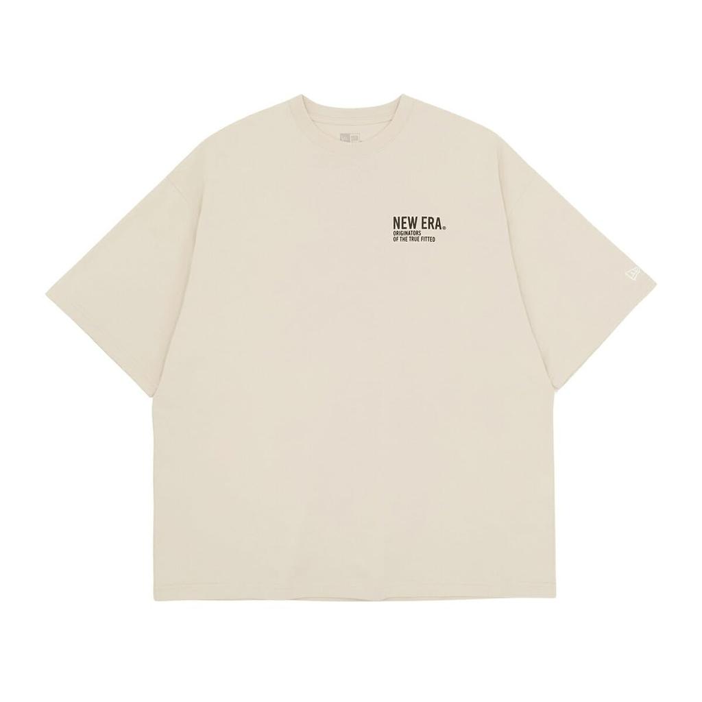 New Era Oversized Stone Typography M Cotton Tee T-shirt S/S