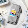 Old School Hip Hop Print Fashion Long Wallet Casual Portable Credit Card Holder Purse