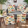 Ocean Colorful Fish Theme Digital Printing Pillow Cover Short Plush Suitable Living Rooms Bedrooms Sofas Throw Cushion Cover