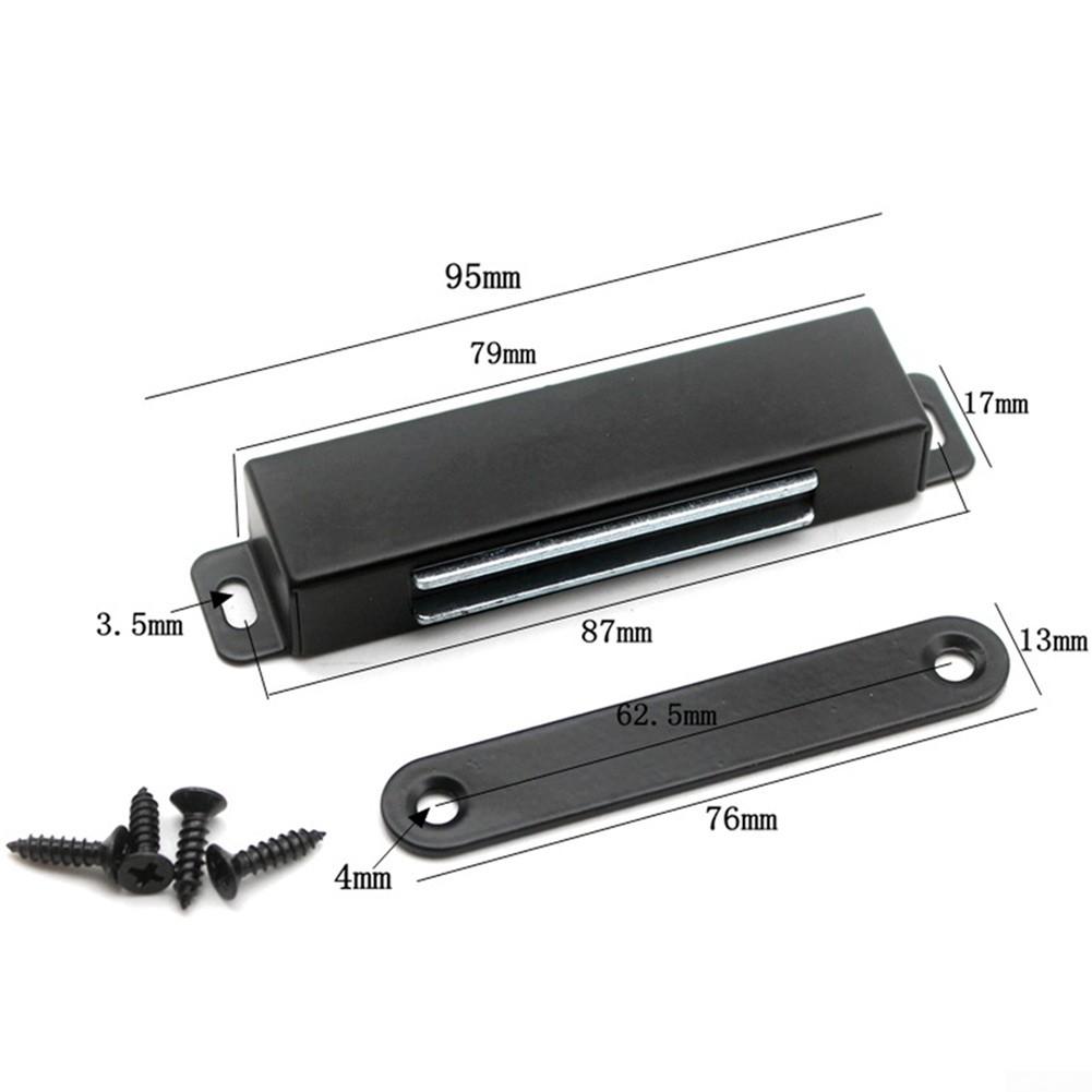 Magnetic Catch Black Cupboard Latches Door Suction