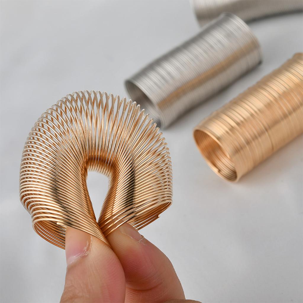 69 Loops Jewelry Wire Memory Beading Wire Steel Memory Wire Cuff Bangle Bracelet for Jewelry Making Supplies Necklace