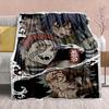 Demon Slayer Anime Flanelldecke - Weich Warm Perfekt für Sofa, Bettwäsche Camping Reise Büro Heimdekor -QJY