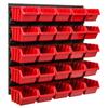 Workshop tool board 39x39 cm + 25 trays