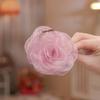 Elegant Fairy Gauze Rose Camellia Hair Claw for Women - Hair Clip Accessory for Ponytails and Bangs