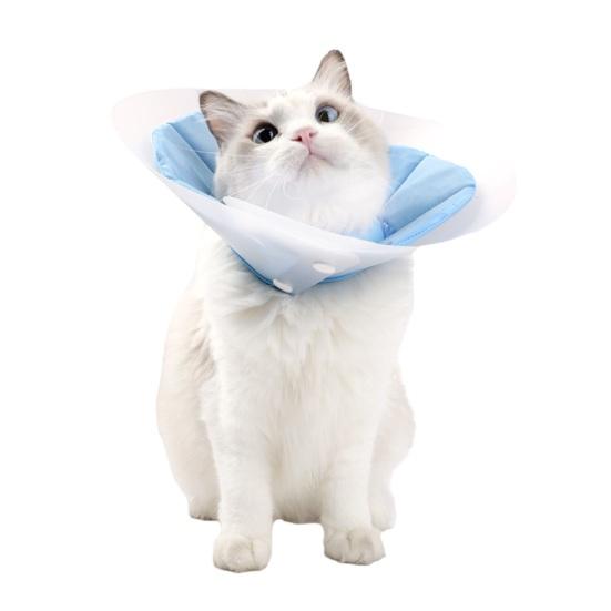 Конус для собаки после операции не дает питомцу лизать кусаться Регулируемый ошейник для восстановления домашних животных светло-синий