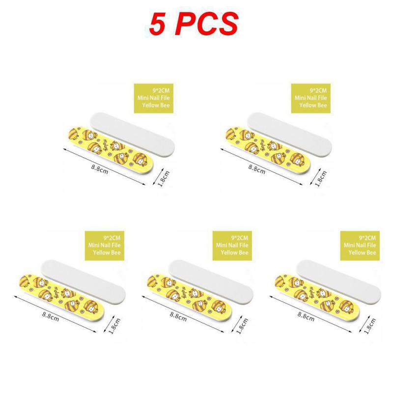 Cute Cartoon Mini Nail Files Portable Multi-functional Nail Polishing File Nail Shop Professional Durable Precise Manicure Tools