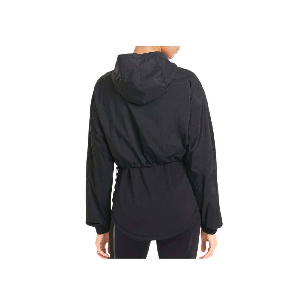Puma Logo Solid Color Hooded Jacket Women jackets Black 520271-01