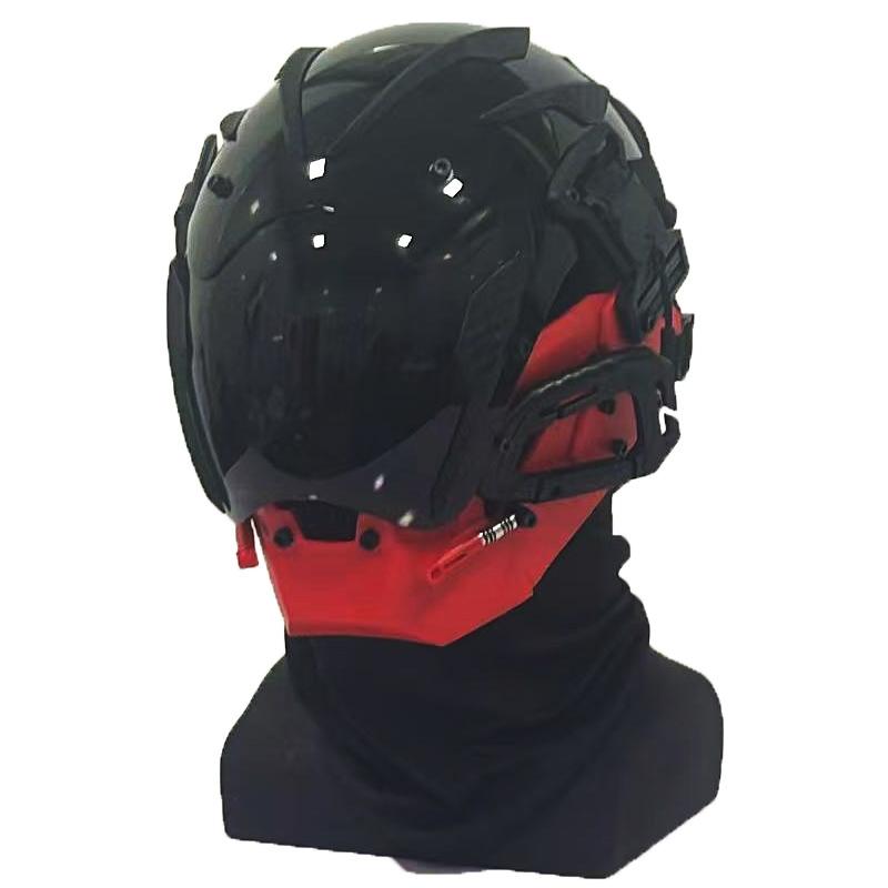 Jaupto Punk Maske Cosplay Für Männer Und Frauen, Techwear Maske, Halloween Maske Passend Party Musikfestival Accessoires