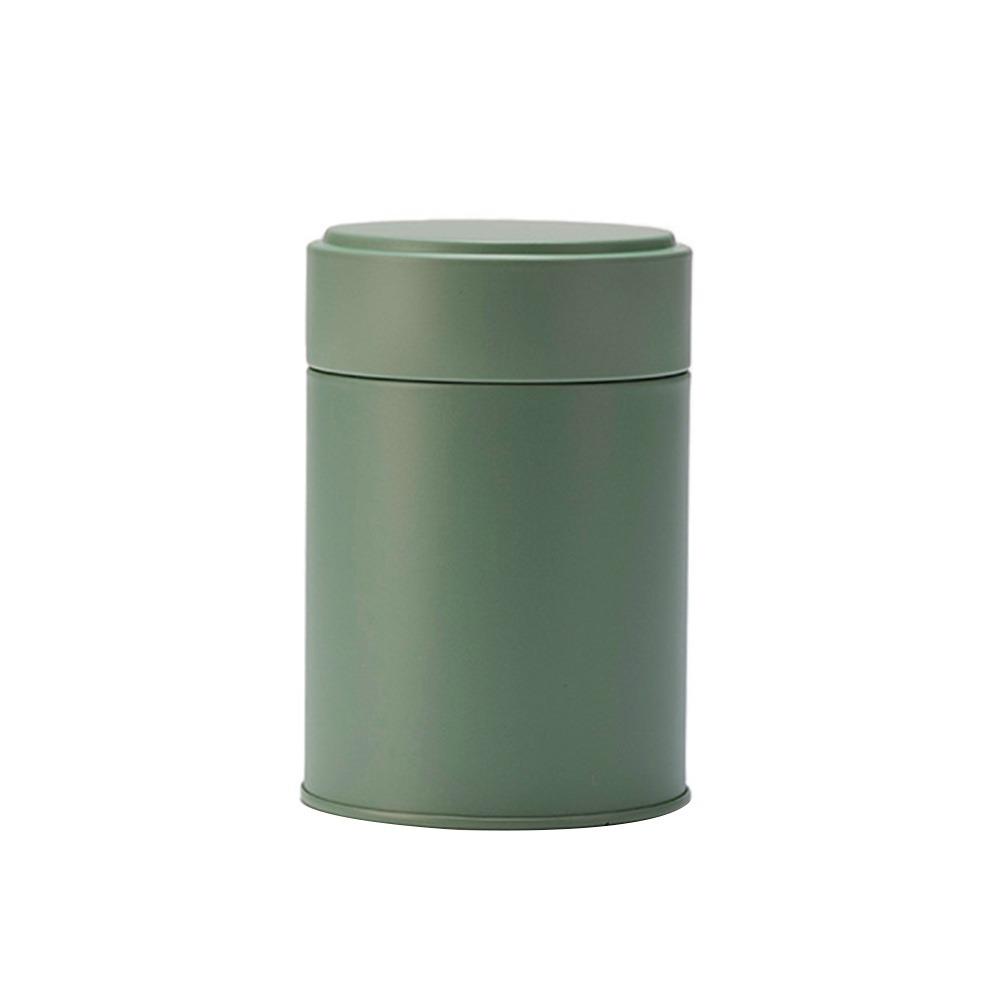 

Large Capacity Tea Jar Tinplate Sealed Tea Can Hiqh Quality Tea Tin for Home&Travel зелений