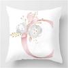 Ins Nordic Pillowcase Design Pink Letter Cushion Pillowcase Car Sofa Waist Design Home Furnishing