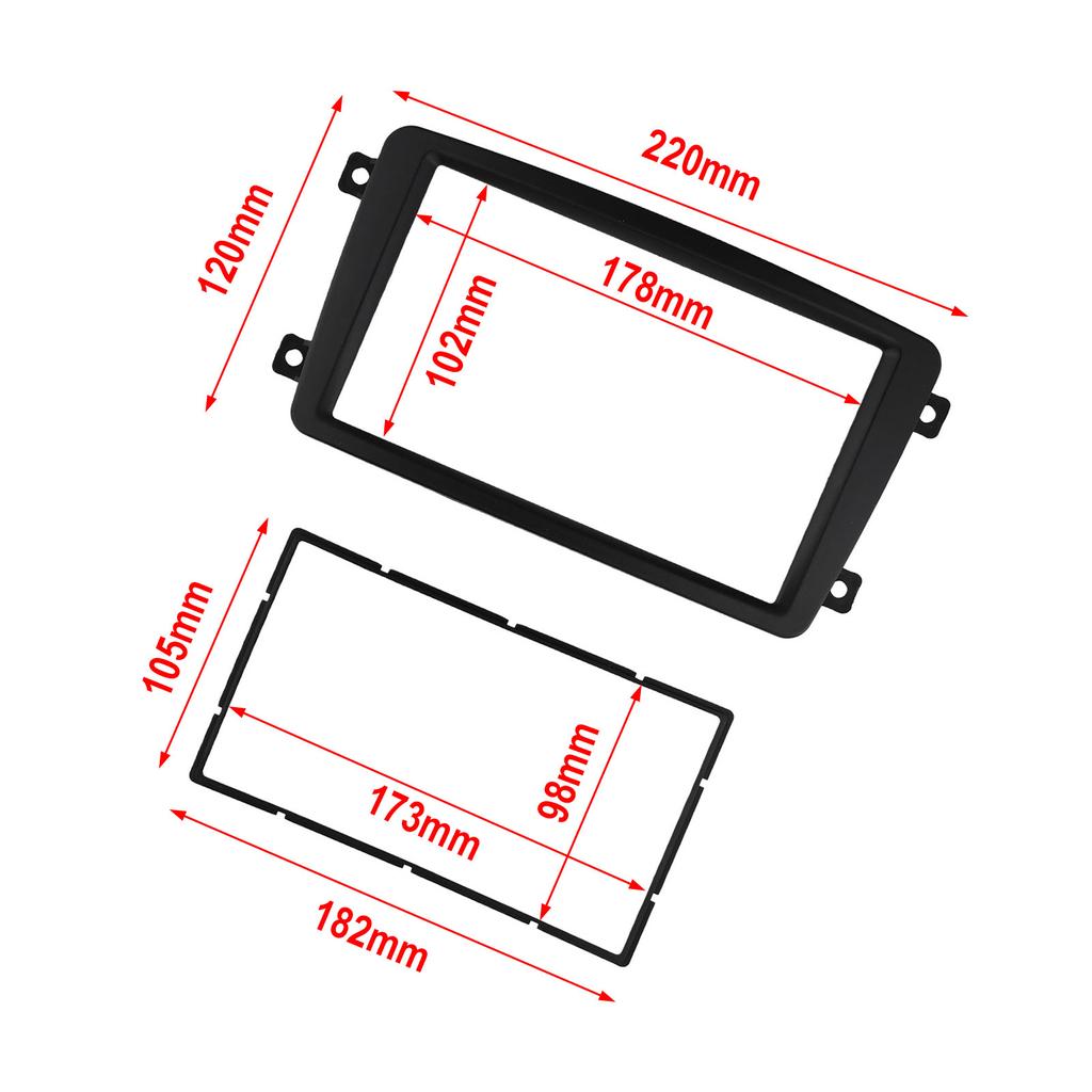 2 Din \Car \Radio \Fascia DVD \Player \Panel \Kits Stereo Dash Frame For Mercedes For Benz C-classes (W203) 2000-2004