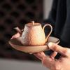 Raw Ore Rough Pottery Tea Pot, Handmade Tea Set, Single Pot,  Small Tea Pot 190ml
