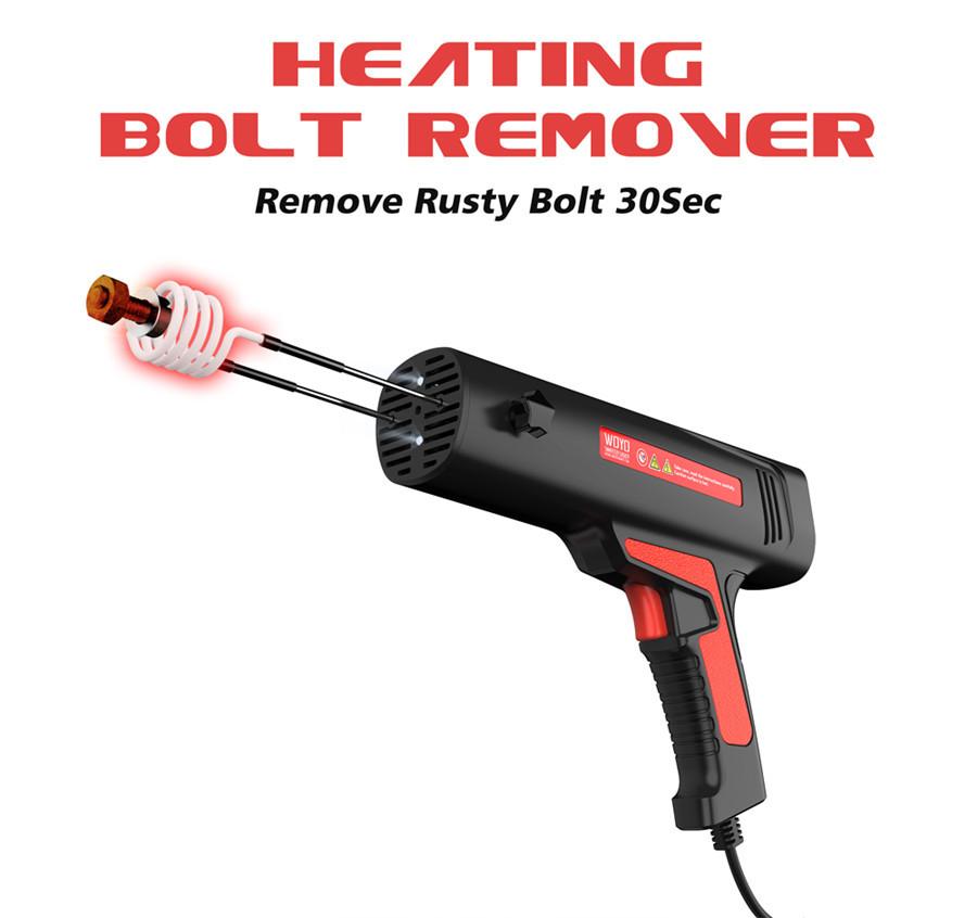 220V Handheld Flameless Induction Magnetic Heater Kit Car Bolt Nuts Removal Tool