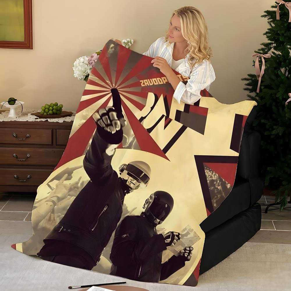Music D-Daft P-Punk Throw Flannel Blanket, Soft Warm, Durable & Washable cute Cool