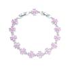 Trend Jewelry Wind Four-Leaf Clover Bracelet Light Luxury Zircon White Gold Bracelet
