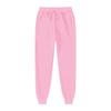 Mens Fleece Jogger Pants Casual Sportswear Straight Fit Elastic Waist Drawstring Bottom