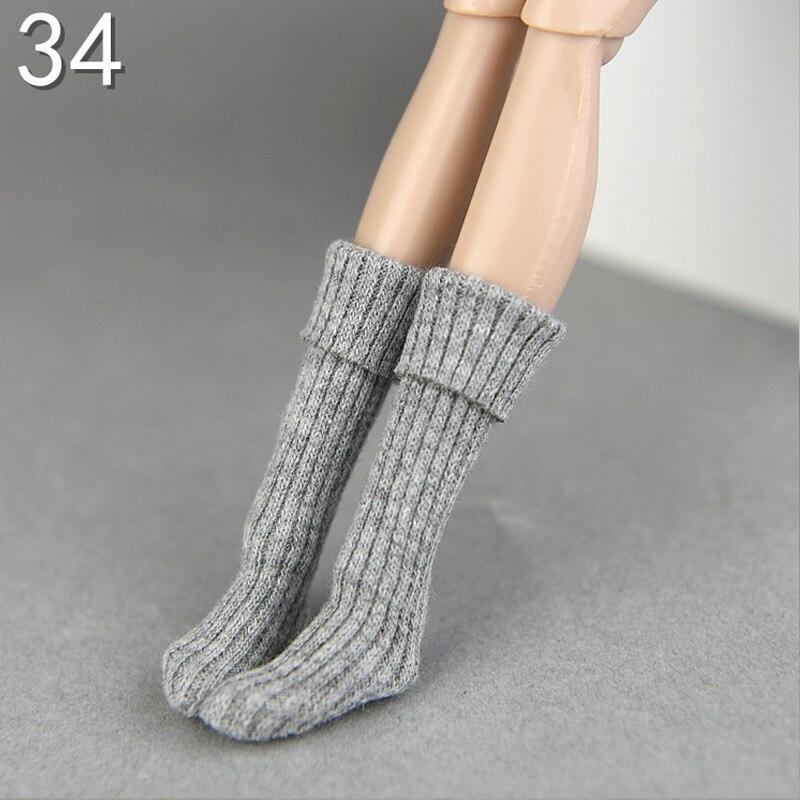 

Хлопковые гольфы, длинные гетры, кукольные носки для куклы Барби, длинные чулки-трубы для куклы Блайт, наряды, аксессуары, детские игрушки серый