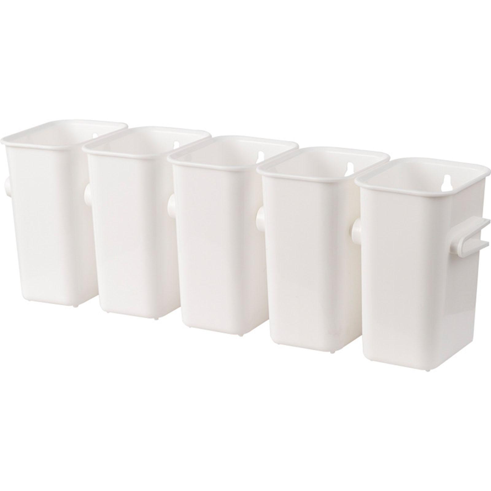 

5PCS Refrigerator Combination Storage Box With Drain Hole And Hanging Hole Storage Organizer Bathroom Storage Bucket China Mainland
