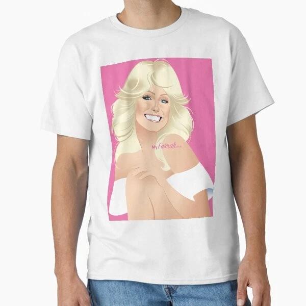 Farrah Pink Classic Tshirt Made In Usaaus Tshirt S2xl S
