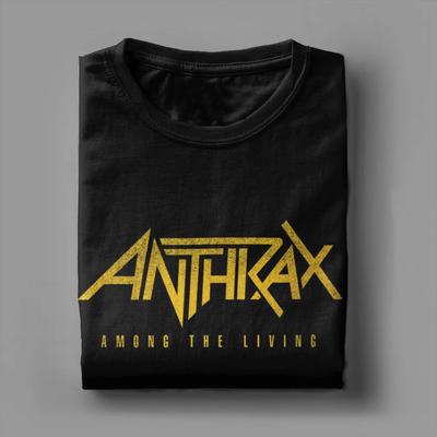 Camisetas Unisex Anthrax Among The Living para Mujer Camisetas Geniales Unisex Camisetas de Manga Corta con Cuello Redondo Tops para Adultos