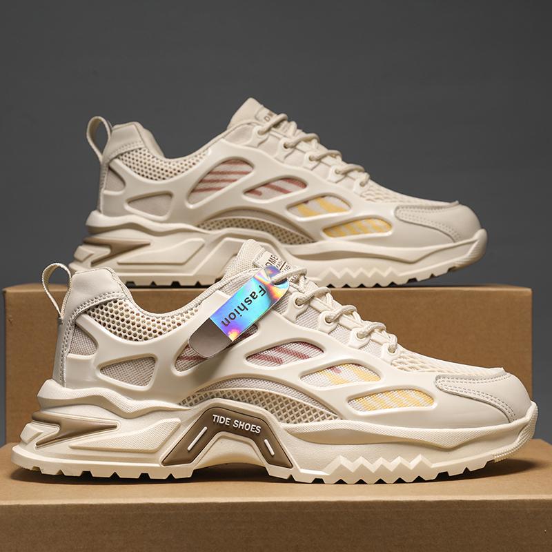 Summer new mesh breathable sneakers casual running dad trendy shoes