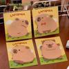 Cartoon Alien Capybara Sticky Notes - Adhesive Memo Markers for Students