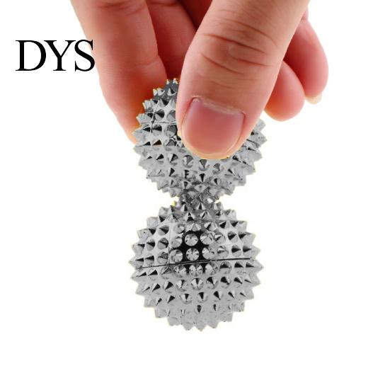 Magnetic 2Pcs Massage Ball Anti-stress ABS Acupressure Health and Beauty Therapy Needle Massager for Hand