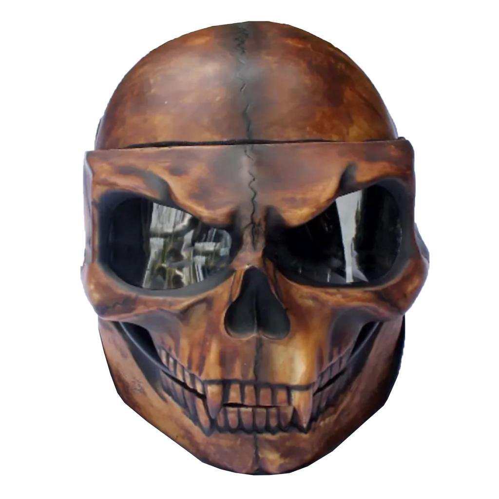 Ghost Skull Helmets Full Face Skull Helmets Motorcycle With Goggles Skeleton Skull Helmets With Lens Full Face Skull Skeleton