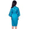 Hot Diamond Flower Girl Wedding Makeup Morning Robe Diamond Flower Girl Solid Color Long Cardigan Robe Can Be Worn Outside