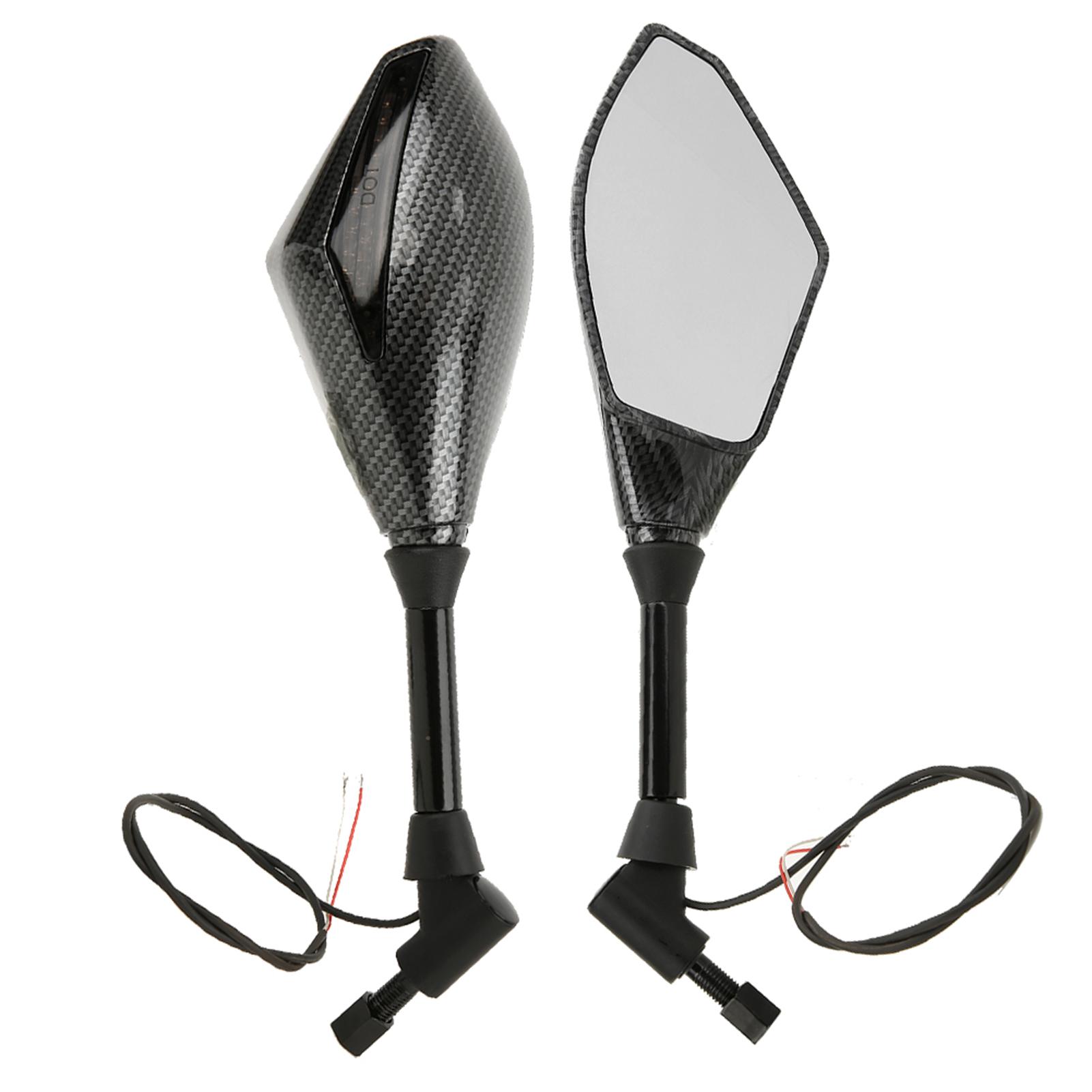 

Светодиодные боковые зеркала заднего вида с указателем поворота и указателем направления для мотоцикла с рулем 10 мм