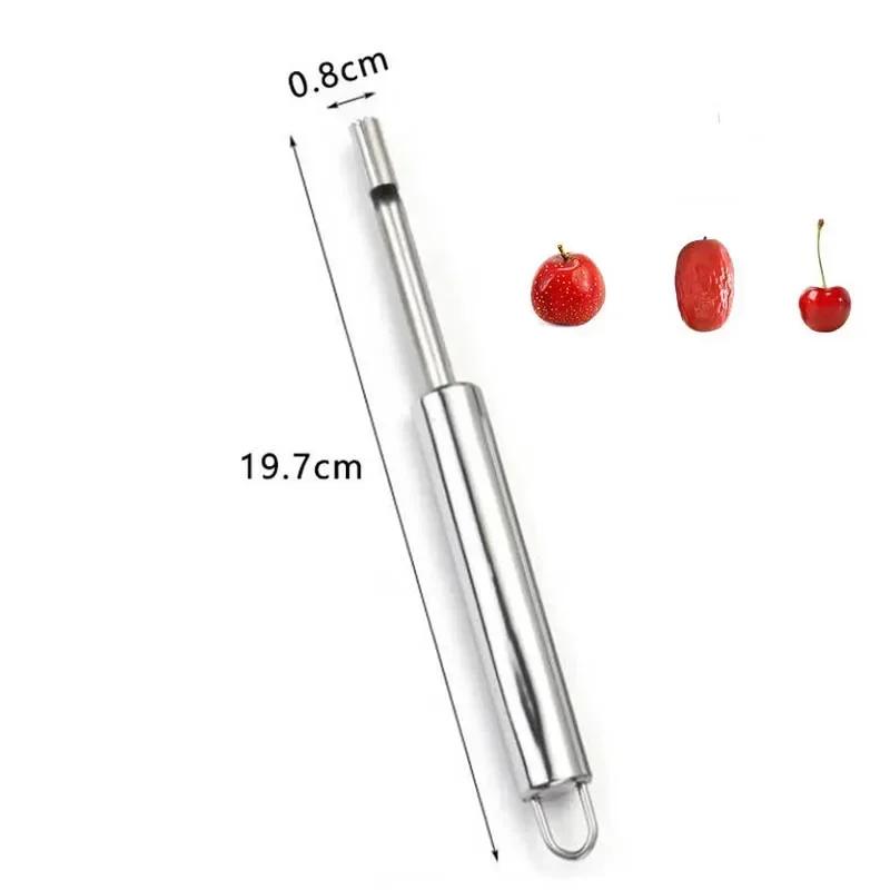 Stainless Steel Fruit Corer Apple Seed Remover Home Vegetable Tool for Red Dates Pear Hawthorn Cool Gadgets Kitchen Accessories