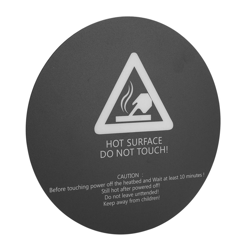 

Наклейка для 3D-принтера Горячий стол Алюминиевая пластина Поверхность Круглая наклейка Бумага Черный 200 мм