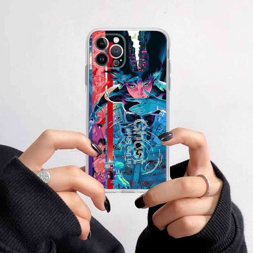 Ghost In the Shell Phone Case for iPhone 16 15 8 7 6 6S Plus X SE XR XS 14 11 12 13 Mini Pro Max Mobile Case