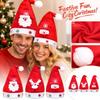 Christmas Velvet Hat with Snowflake Pattern, Adult Snowman Headwear for Men and Women