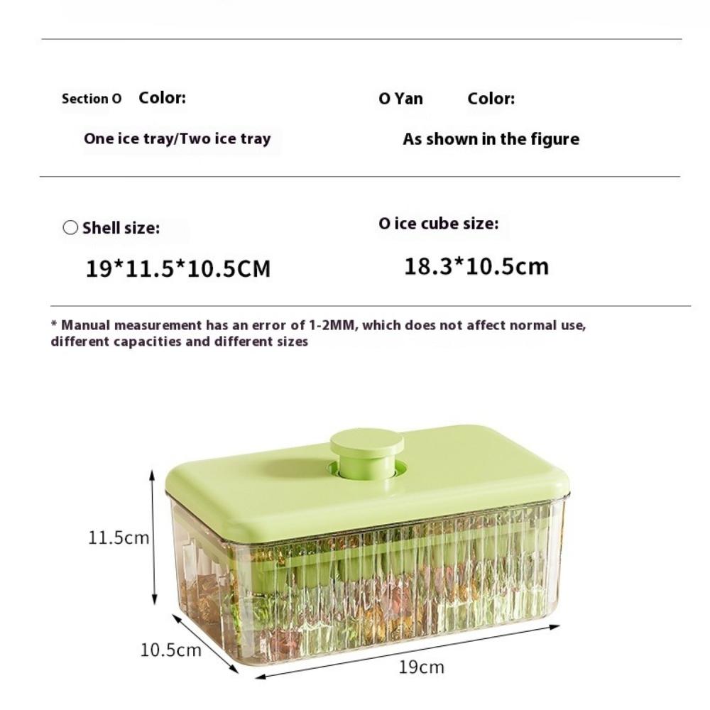 Press-to-Release Ice Cube Tray Food Grade Large Capacity for Home Freezer Storage Box for Perfect Ice Blocks Ice Cube Gadget