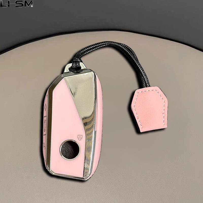 For Bmw I7 X7 G07 Lci Ix I20 X1 X3 X5 U11 5 7 Series G70 G09 Xm U06 G81 M3 Fashion Tpu Car Key Case Cover Protected Keychain Fob