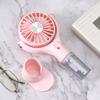 Mini Mist Spray Handheld Fan 100 Speeds Adjustable Portable Summer Misting Cooling Fan USB Rechargeable Travel Outdoor Personal Fan