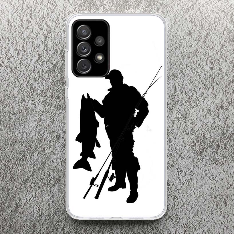 Jagd Angeln Mann Druck Weiche Hülle für Samsung Galaxy A52 A51 A50 A42 A32 A22 A12 Handyhülle A41 A31 A21S 71 A30S A20S A10S A4