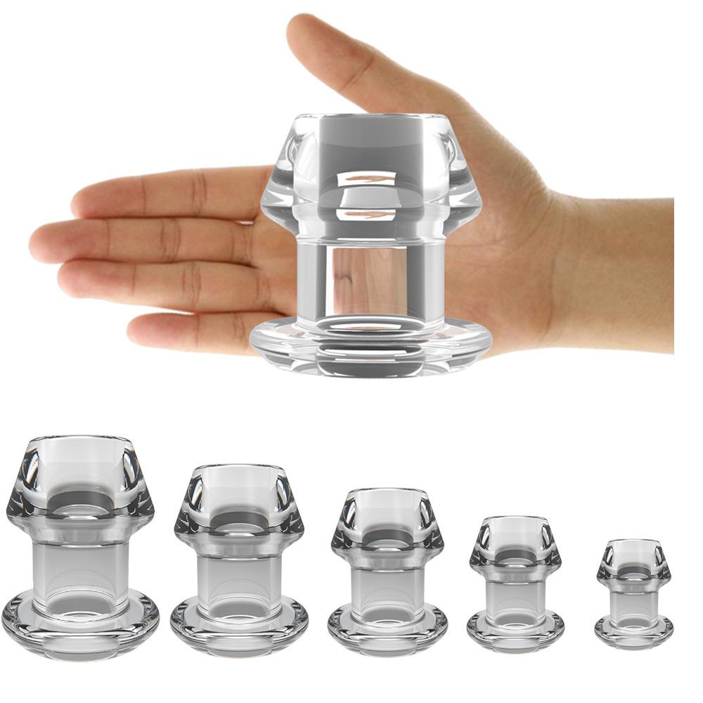 Hollow Tunnel Butt Plug Anal Plug Thread Butt Plug Sex Toys Butt Plugs Training for Masturbation Beginners Advanced Users Adult Sex Toy
