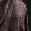 50*130cm Luxury Apparel Jacquard Fabric Red Black Plaid Snake Skin Texture Vintage Washed Designer Fabric For Diy Sewing Dress