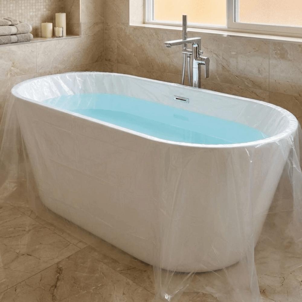 10PCS Individually Bathtub Soaking Bags Waterproof Hotels Bathtub Liner for Home