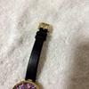 Used kate spade glitter leather belt watch sparkling black gold