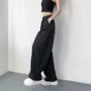 Women's Summer High-Waist Retro Joggers: Casual Wide-Leg Straight Pants