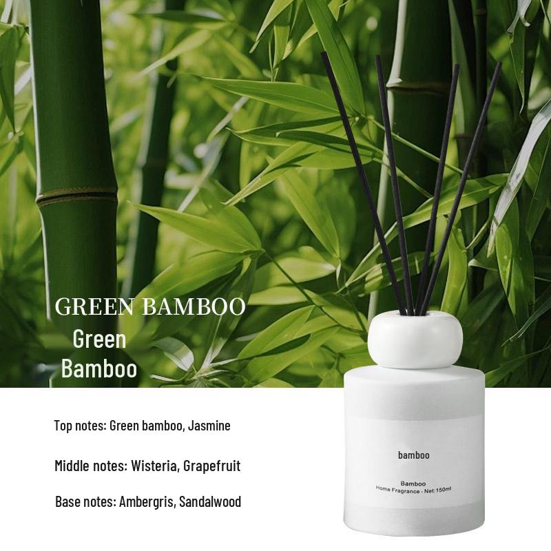 Flameless Aromatherapy Rattan Diffuser with Long-lasting Fragrance for Home and Bathroom.