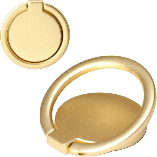 [2 Pack] Small Round Matte Finish Cell Phone Ring Holder Stand,360 Degree Rotation and 180 Degree Adjustable Finger Ring Kickstand with Frosted Metal