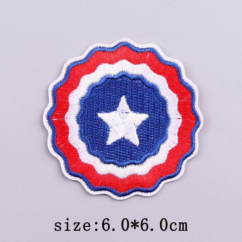 Нашивки в американском стиле, термонаклейки для одежды, вышитые нашивки с изображением белоголового орлана на одежде, наклейки на День независимости США